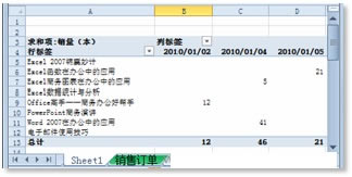 妙用Excel數據透視表制作銷售報表的方法