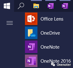 OneNote 2016 D