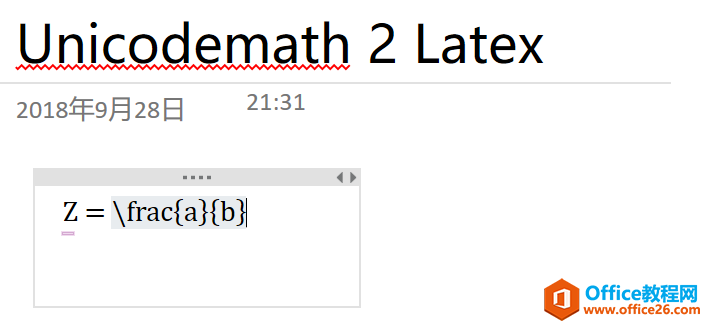 OneNoteNʹLatexóWʽ