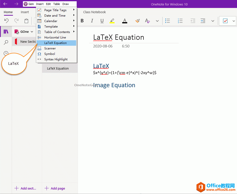 Ώ(f) LaTeX _ʽɈDƬʽ OneNote 