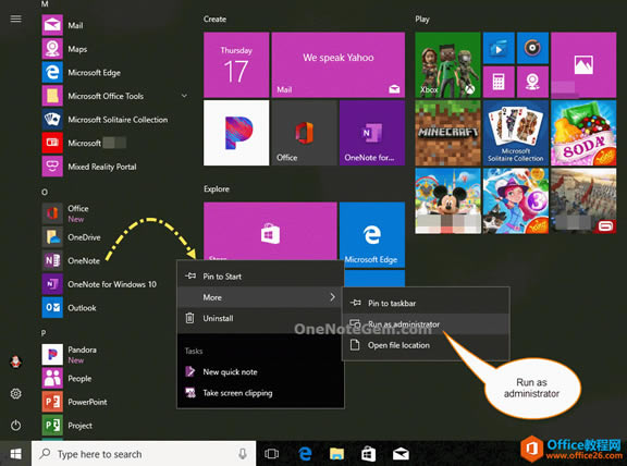 \ Windows T(qun)޴_ OneNote?