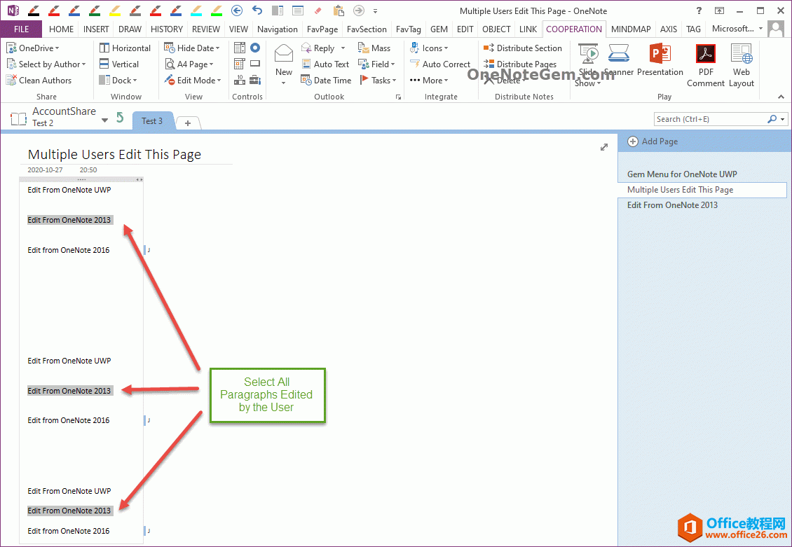  OneNote ÑfxĳÑ݋^Ķ䣬Ƴ@Щ