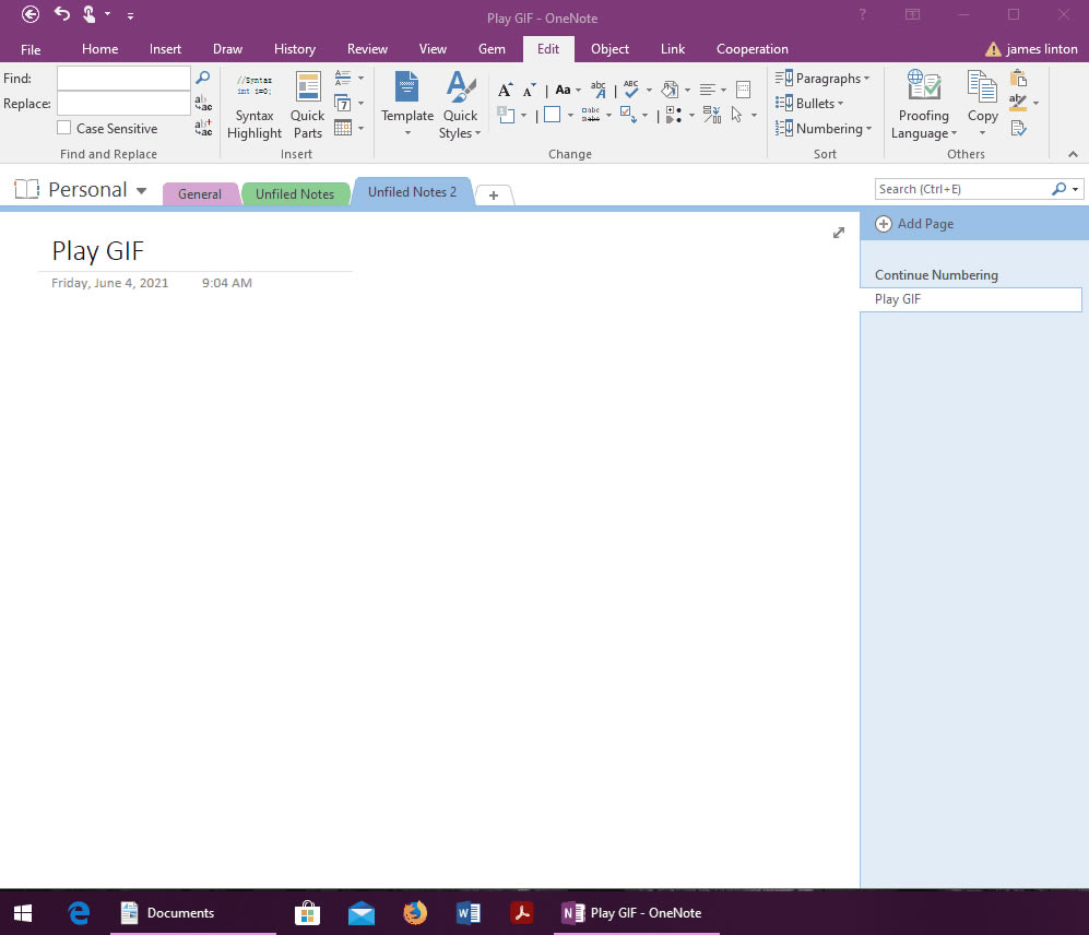 ͨ^䌚_ OneNote  GIF DƬ鿴ӈD
