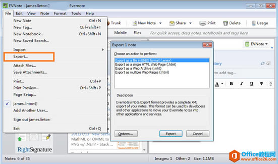 OneNote Ό EverNote ӡPӛ enex ļ