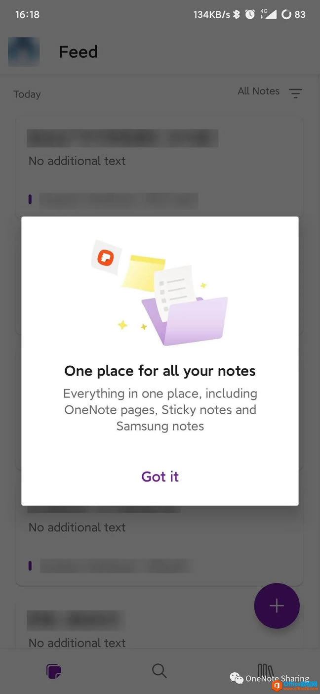 OneNote for Android UIĬJFeedrg1