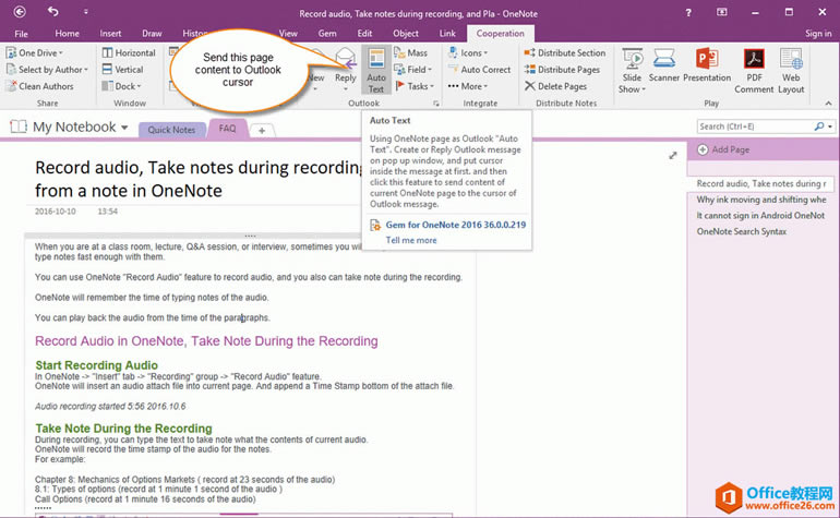OneNote ă(ni) Outlook ĈD