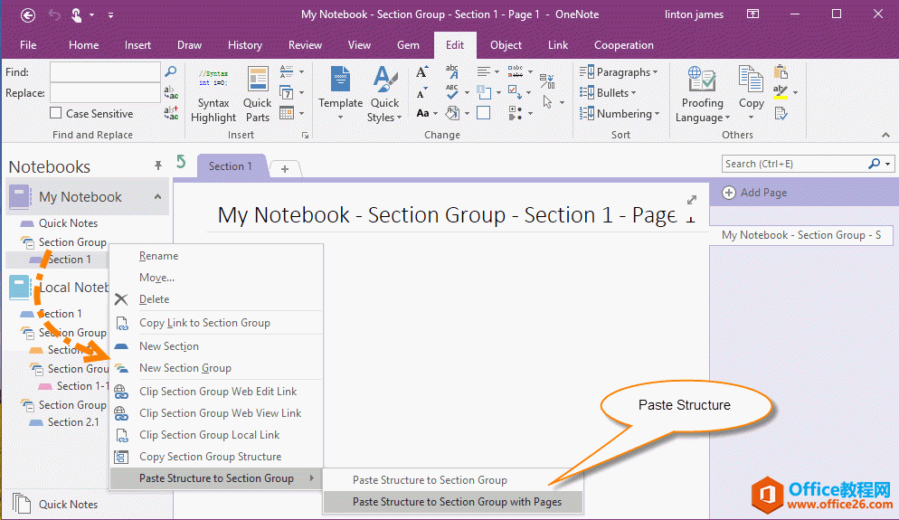 κϲ OneNote ăɂօ^M